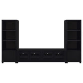 Jupiter 3-piece Entertainment Center 79-inch TV Stand Black
